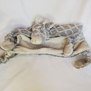 Mary Meyer Afrique Giraffe Character Blanket  Plush Lovey Baby Toy Grey‎